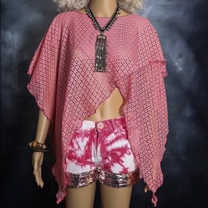 Ladies Mesh Poncho